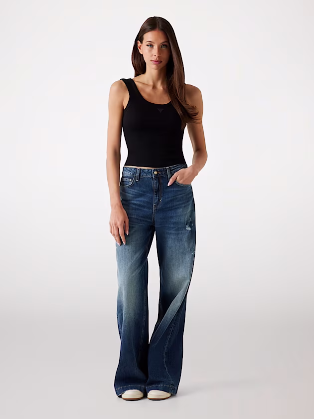 Rib-knit tank top - GUESS