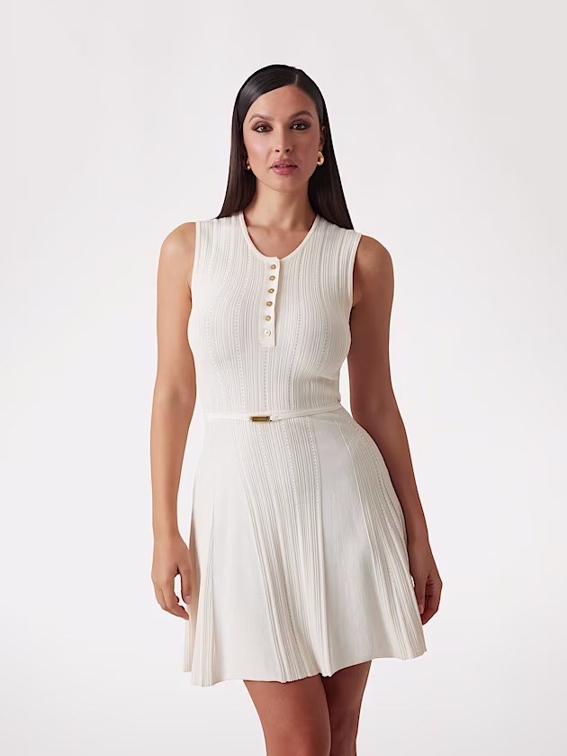Marciano rib-knit mini dress - GUESS