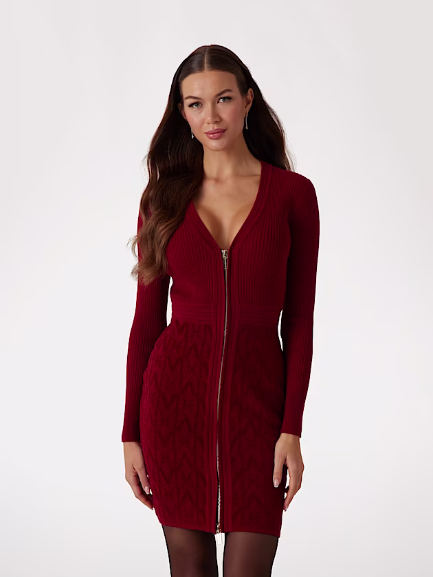 Marciano monogram sweater mini dress - GUESS