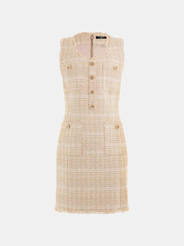Marciano tweed bodycon mini dress - GUESS