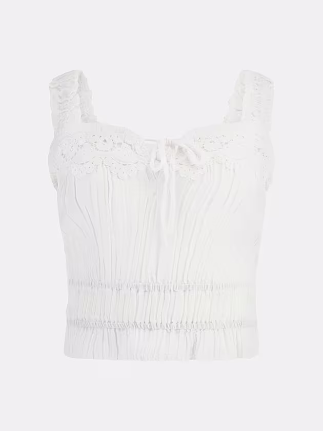 Lacy gauze top - GUESS