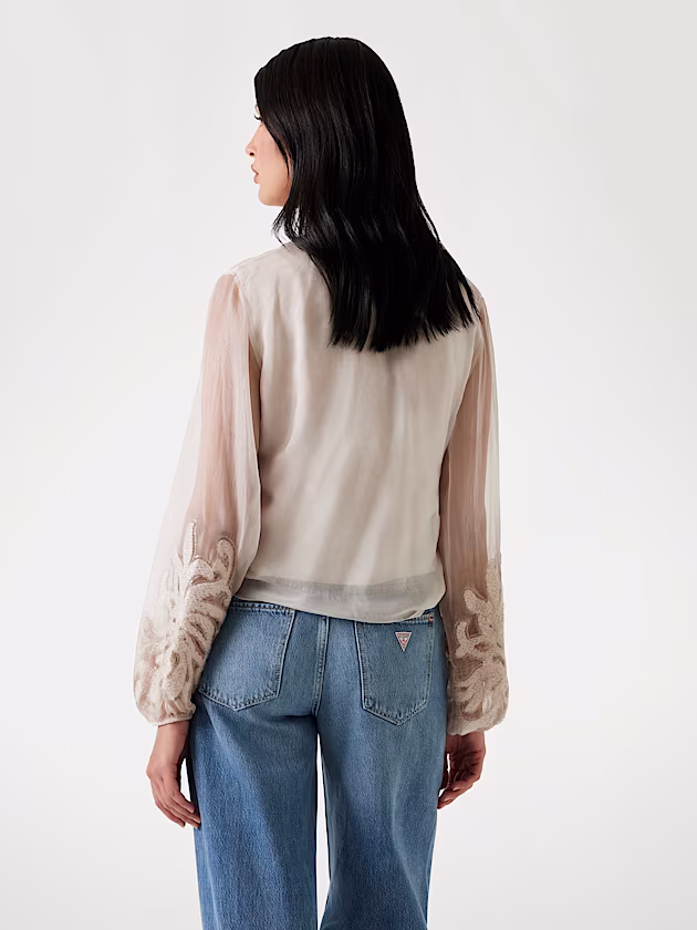 Silk-blend shirt - GUESS