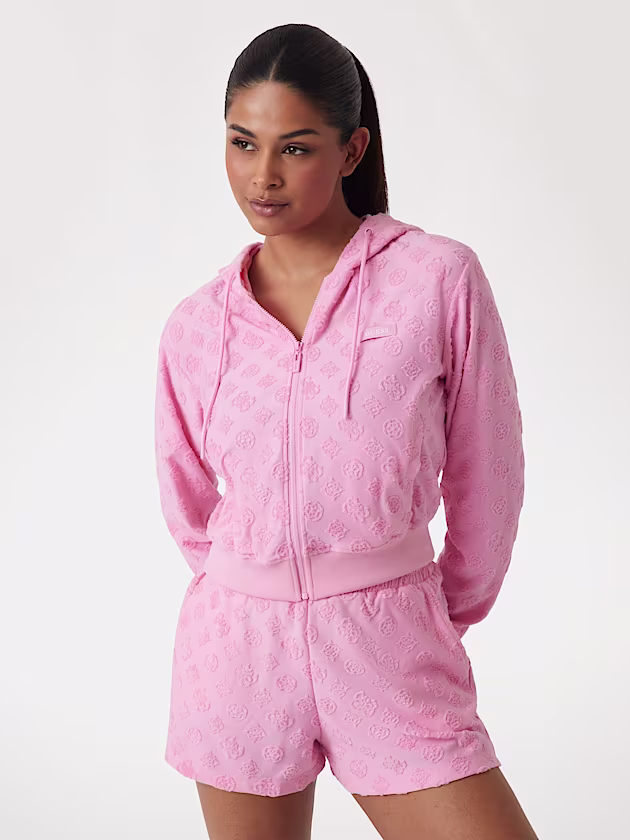 Peony and 4G logo sweatshirt - GUESS