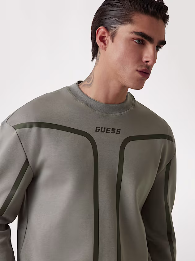 Contrasting bands sweatshirt - GUESS