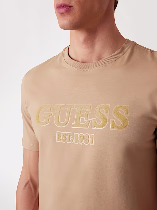 Flocked logo T-shirt - GUESS