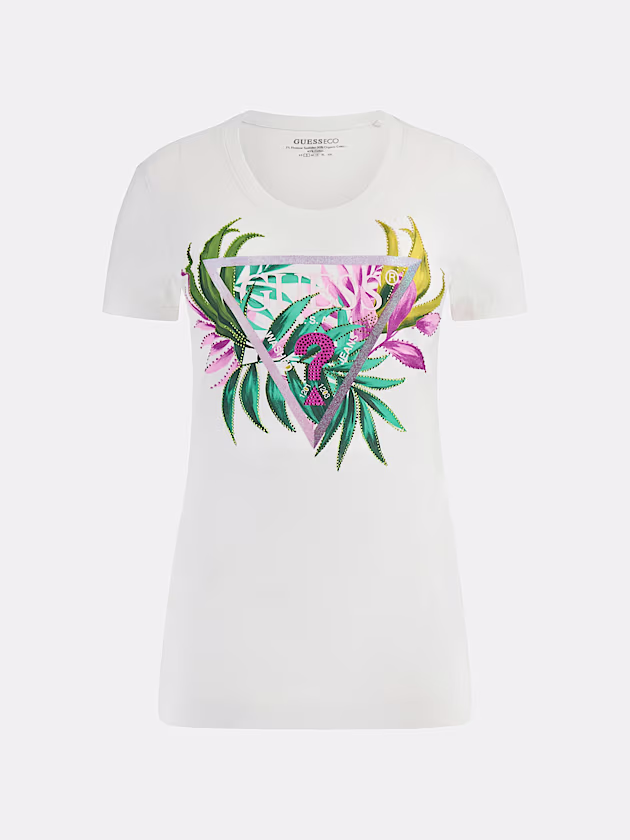 Slim-fit triangle logo T-shirt - GUESS