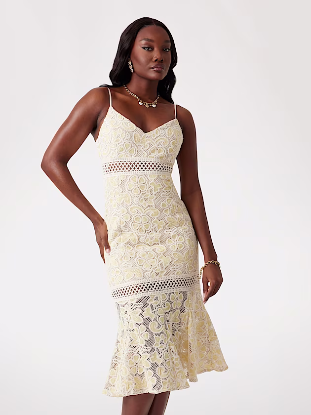 Lace midi dress - GUESS