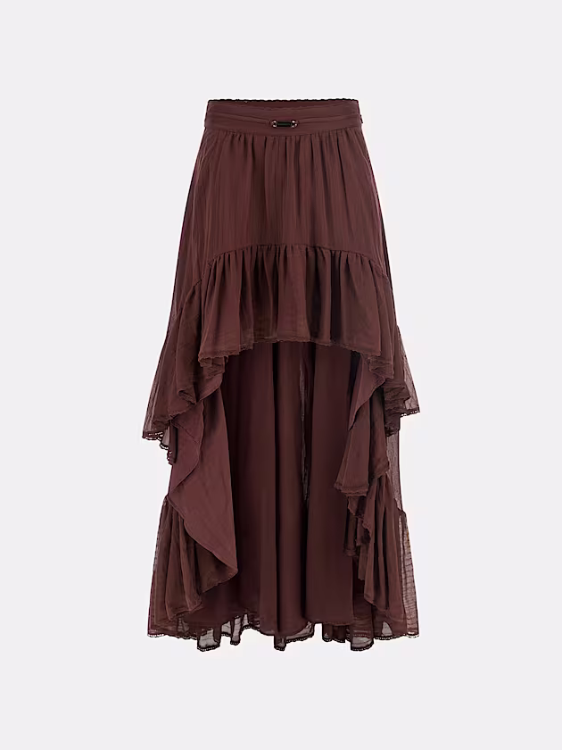 Marciano flounced long skirt - GUESS