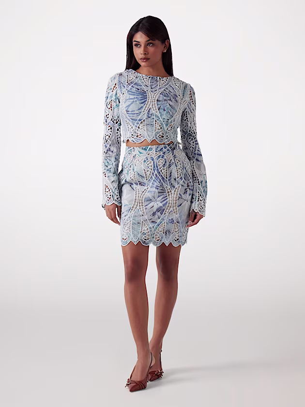 Lace crop top - GUESS