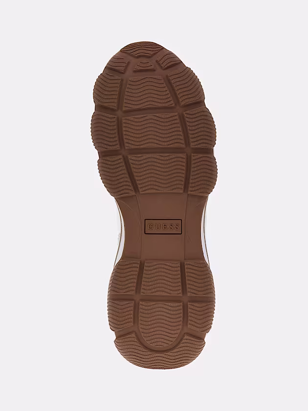 Micola mixed leather running shoe - GUESS