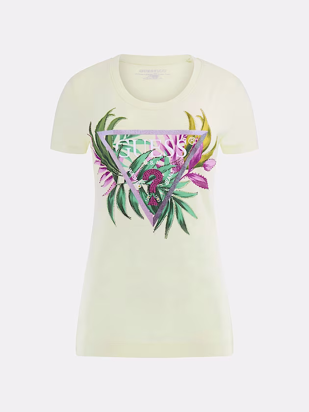Slim-fit triangle logo T-shirt - GUESS