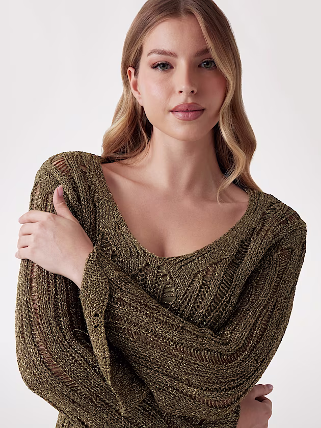 Marciano openwork knit mini dress - GUESS