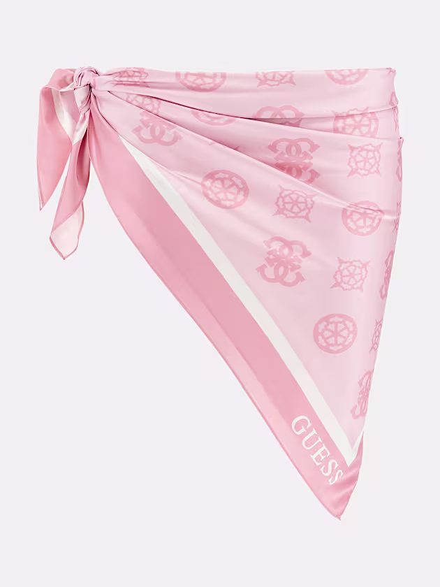 Satin all over logo pareo - GUESS