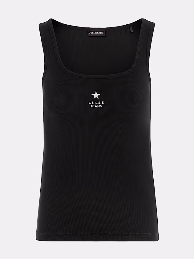 Slim Embroidered Star Tank - GUESS