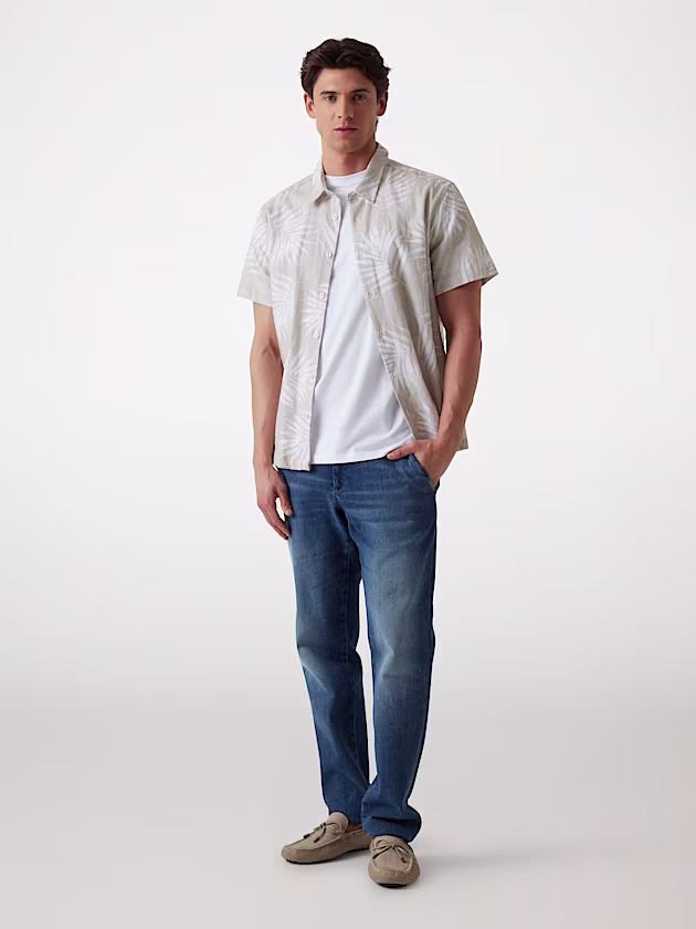 Linen-blend shirt - GUESS