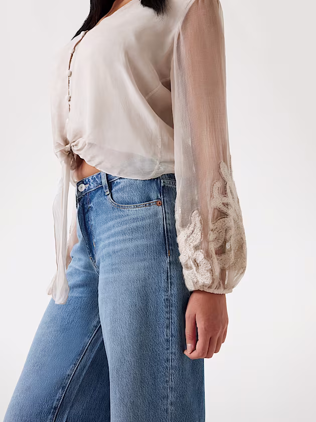 Silk-blend shirt - GUESS