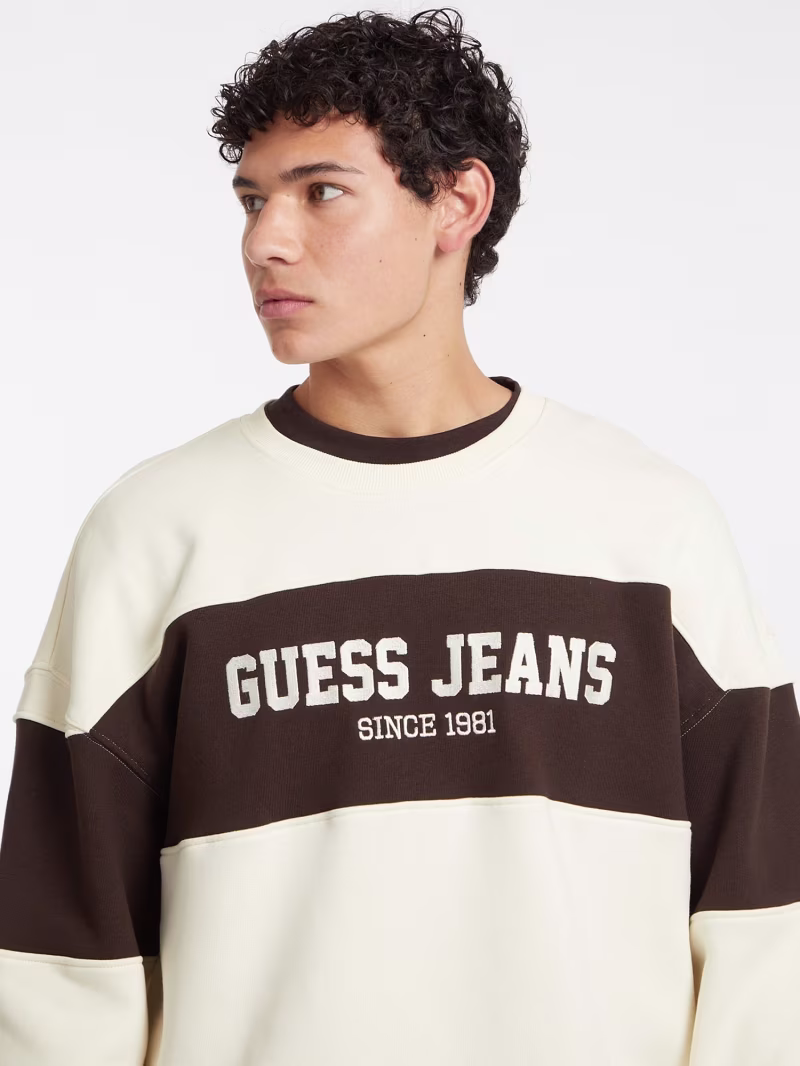 Horizontal Stripe Crewneck Sweatshirt - GUESS