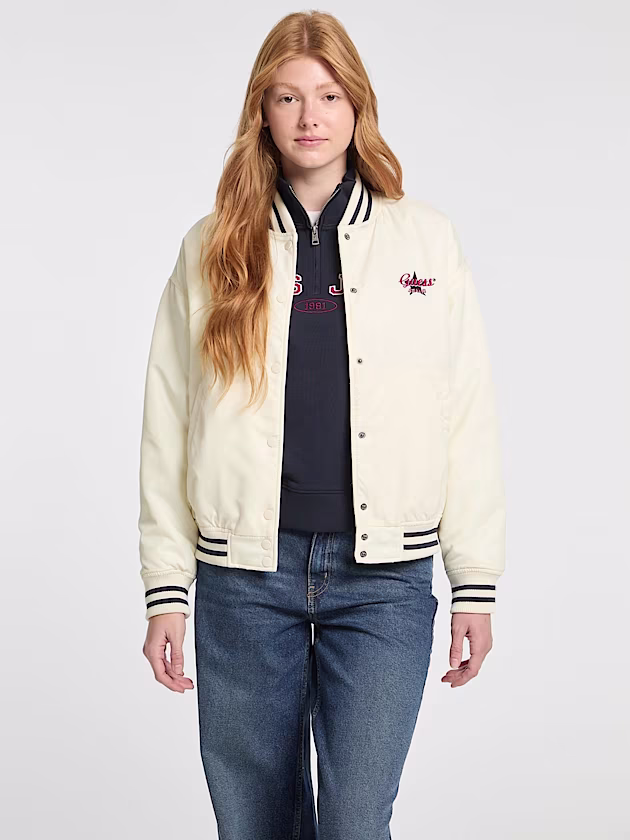 Embroidered Varsity Jacket - GUESS