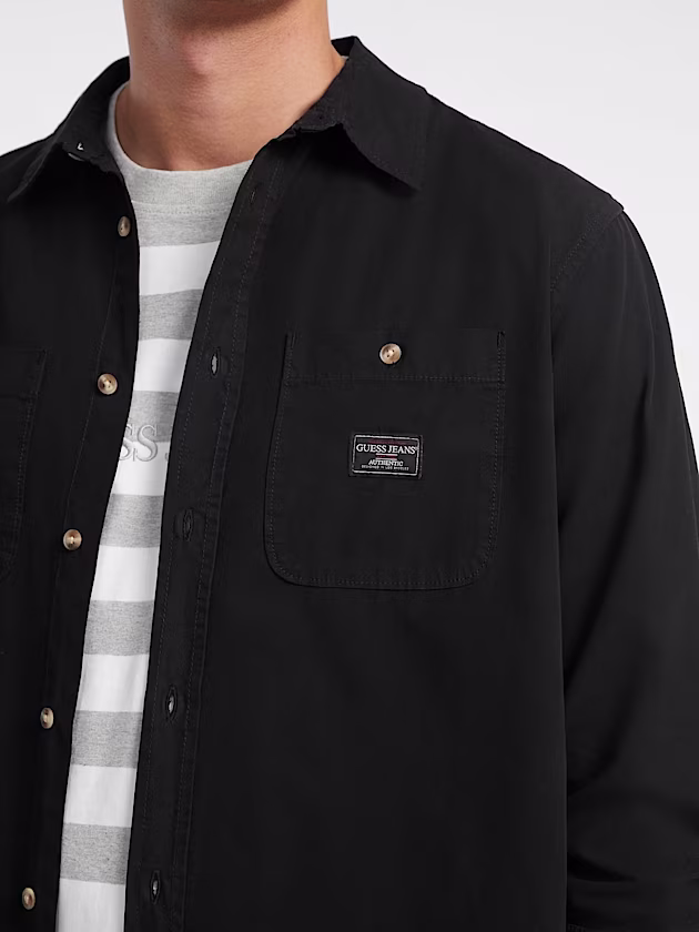 Long-Sleeve Pocket Shirt - GUESS