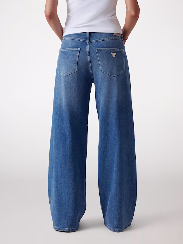 Bellflower wide leg denim pant - GUESS