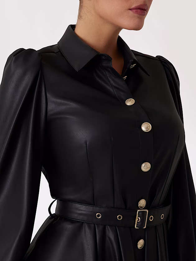 Marciano flouncy mini shirt dress - GUESS