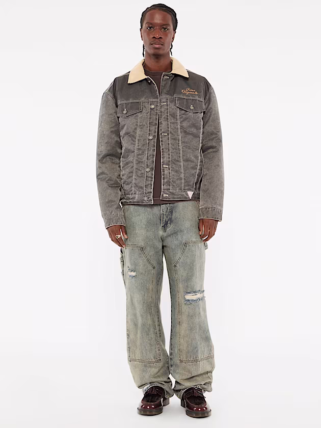 Nylon trucker jacket - GUESS