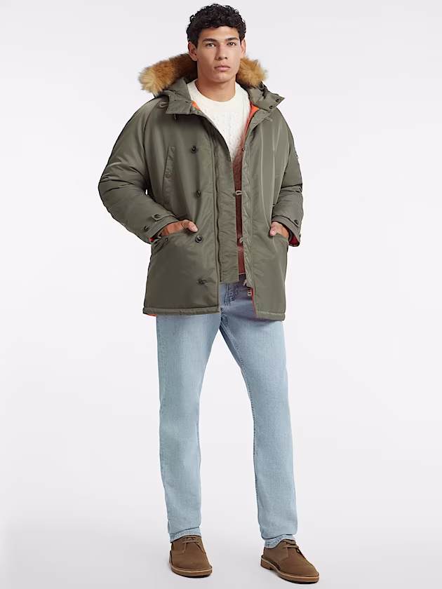 Hooded Nylon Parka - GUESS