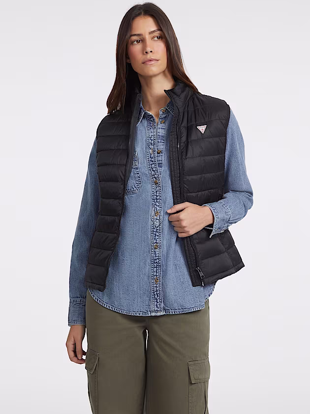 Nylon Puffer Vest - GUESS