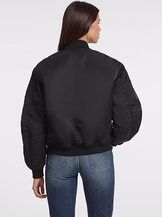 Nylon Bomber Jacket - GUESS