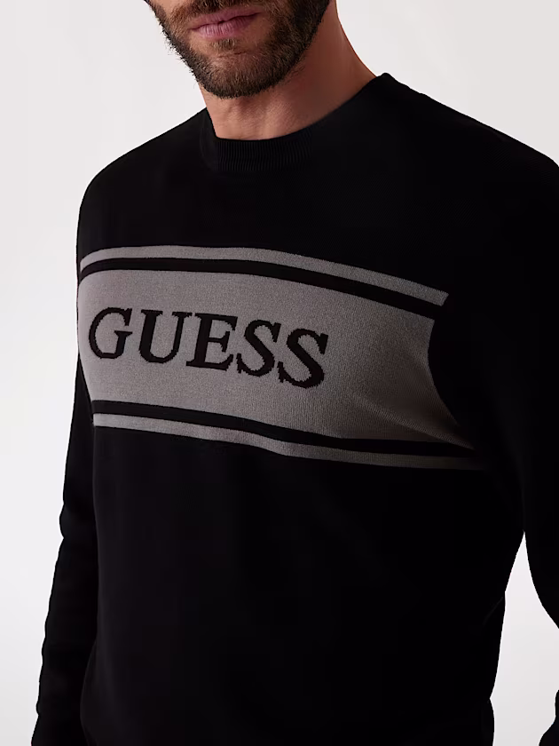 Two-toned logo sweater - GUESS
