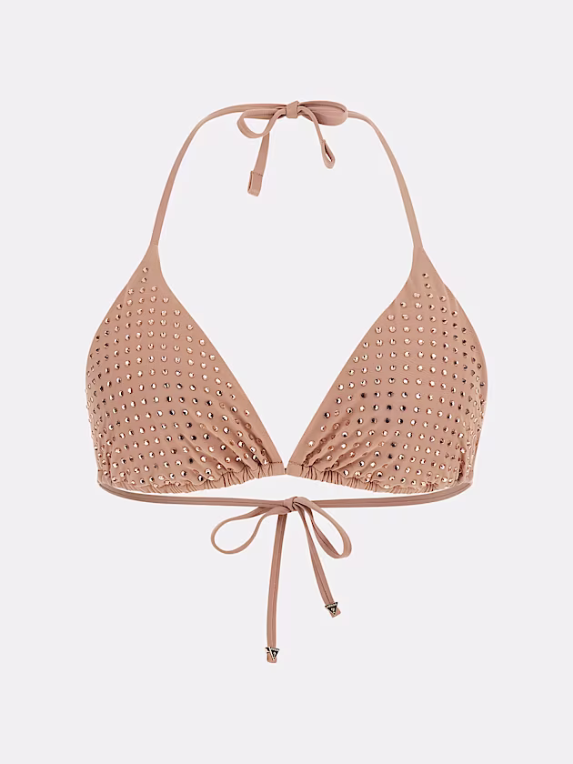 Rhinestones triangle bikini bra - GUESS