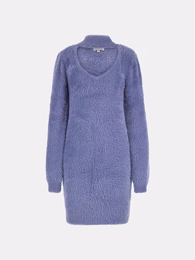 Fuzzy sweater mini dress - GUESS