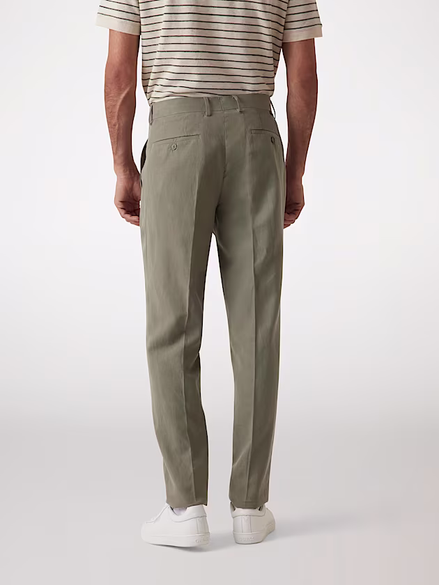 Marciano linen-blend chinos - GUESS