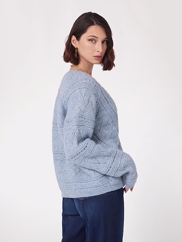 Alpaca wool-blend cardigan - GUESS