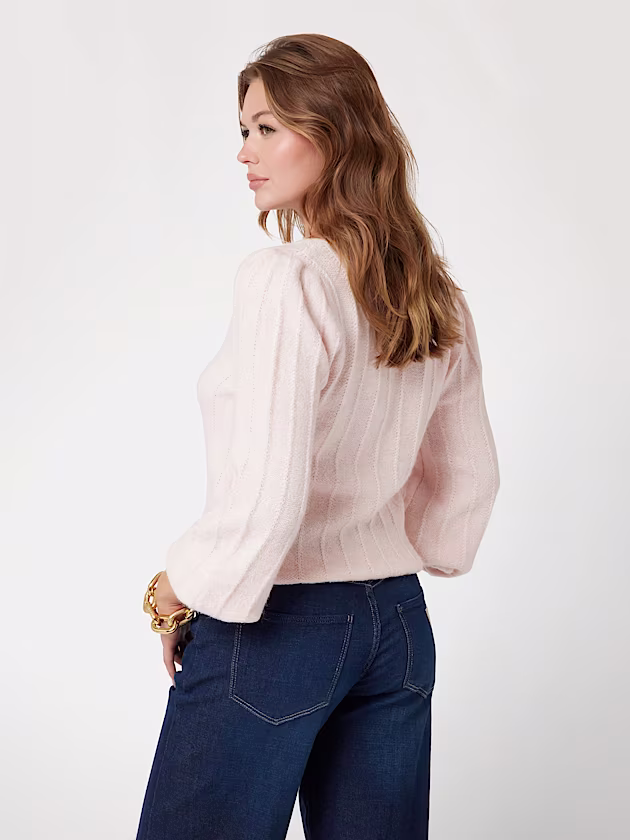 V neck wool blend sweater - GUESS