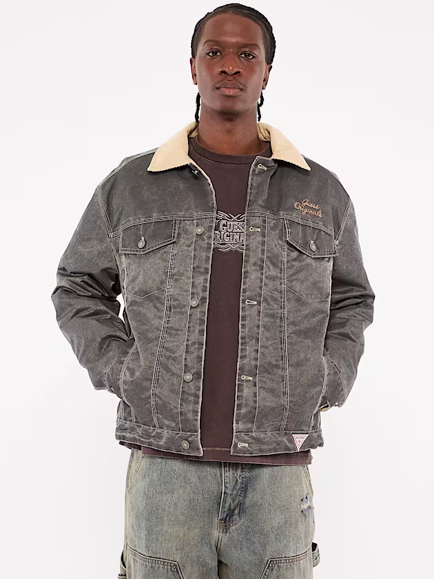 Nylon trucker jacket - GUESS