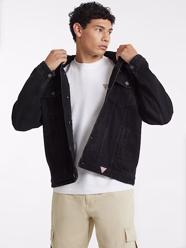 Oversized Denim Trucker Jacket - GUESS