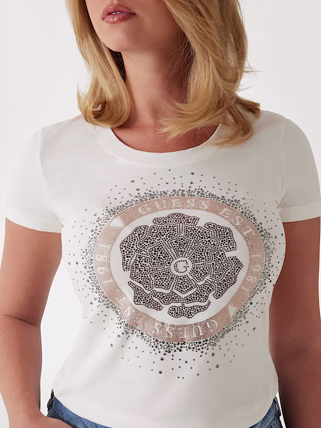 Peony logo T-shirt - GUESS