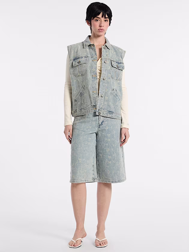 Denim trucker vest - GUESS