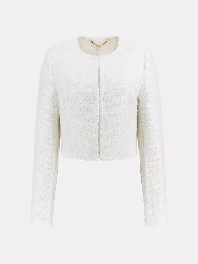Marciano cropped bouclé jacket - GUESS