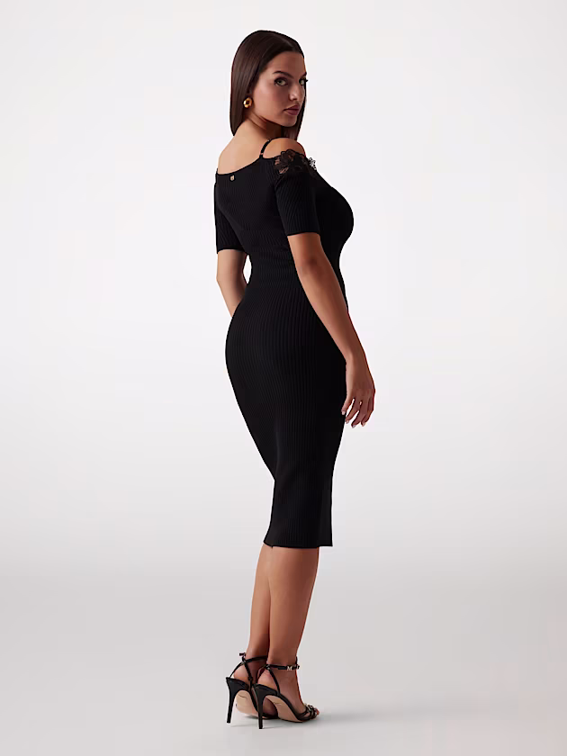 Marciano rib-knit midi dress - GUESS