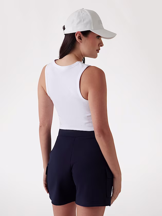 Front knot cropped T-shirt - GUESS