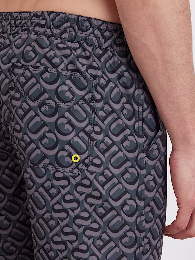 All over logo medium swim trunk - GUESS