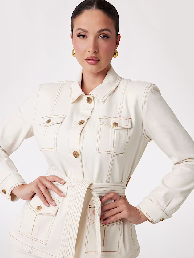 Marciano stretch denim safari jacket - GUESS