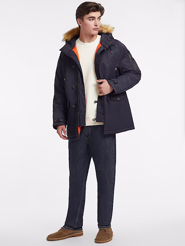 Hooded Nylon Parka - GUESS