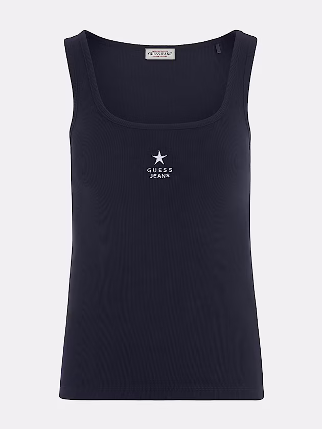 Slim Embroidered Star Tank - GUESS