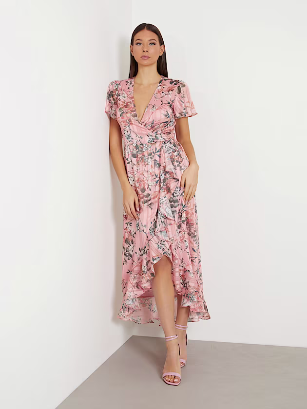 Floral print long dress - GUESS