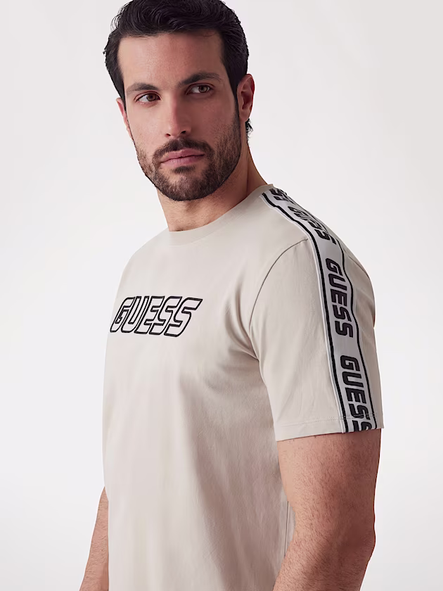 Front logo stretch t-shirt - GUESS