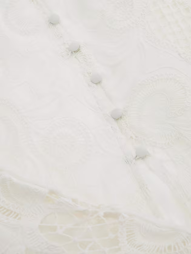 Long broderie anglaise skirt - GUESS