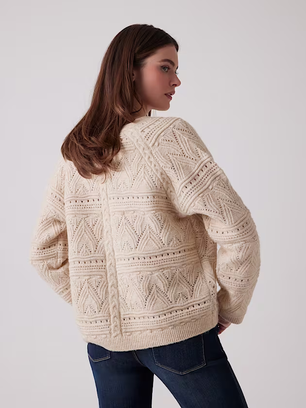 Alpaca wool-blend cardigan - GUESS